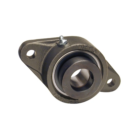 Iptci 2-Bolt Flange Ball Bearing Mounted Unit, 1.25 in Bore, Eccentric Collar Locking NANFL207-20